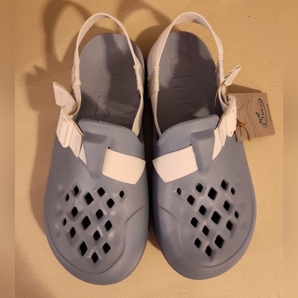 Chaco Chillo Blue Fog Clog Sandal Mule Women's 9 New In Box - Picture 2 of 4